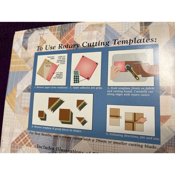 omnigrid rotary cutting templates pandoras box quilt - Picture 8 of 9